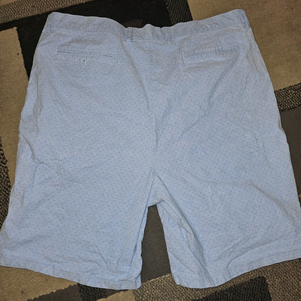Old Navy Ultimate Slim Shorts Mens 44 Blue Micro Dot Good